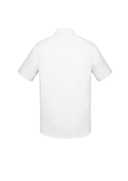 Mens Charlie Classic Fit Short Sleeve Shirt - RS968MS-White-L