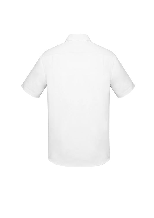Mens Charlie Classic Fit Short Sleeve Shirt - RS968MS-White-L