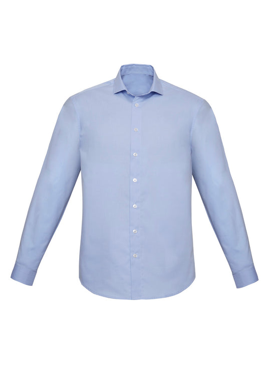 Mens Charlie Slim Fit L/S Shirt - RS969ML-Blue Chambray-M