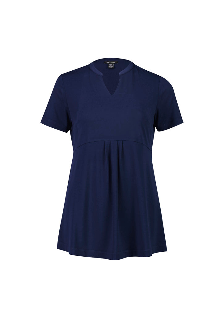 Women's Mali Stretch Tunic T-Top - RT262LS-Navy-10