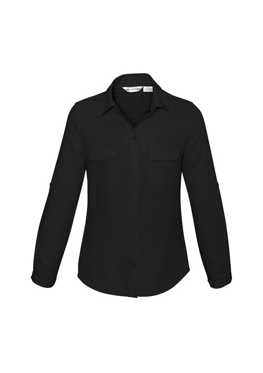 Women's Madison Long Sleeve Shirt - S626LL-Black-16