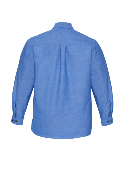 Men's Chambray Long Sleeve Shirt - SH112-Chambray-4XL