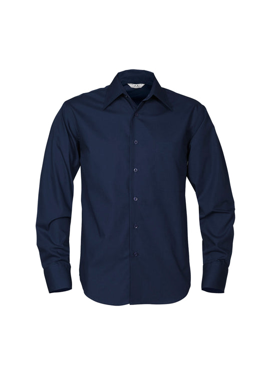 Men's Metro Long Sleeve Shirt - SH714-Navy-3XL