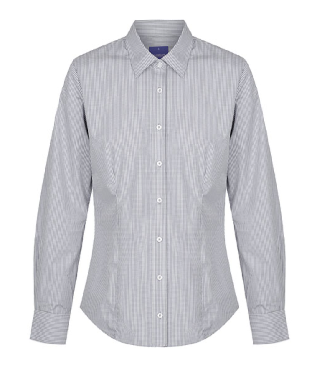 Westgarth Gingham Long Sleeve Shirt - 1637WL-Grey-16