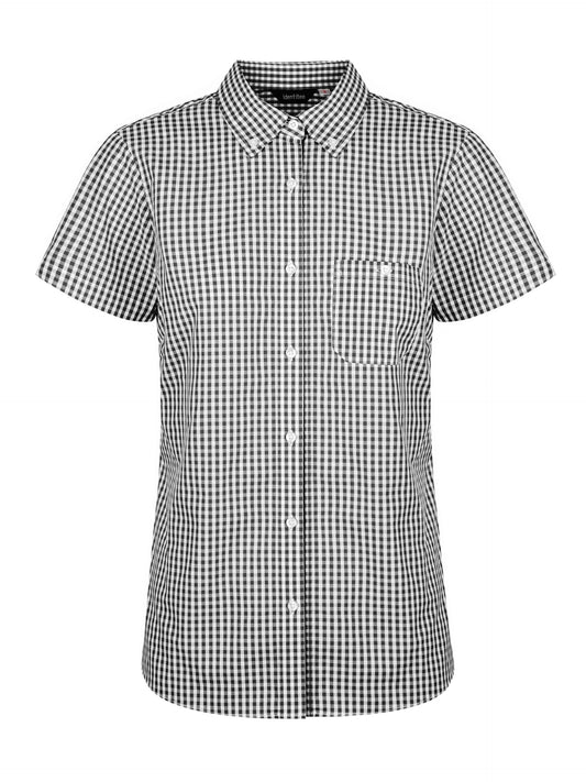 Ladies Miller Short Sleeve Shirt - W47-Black-16