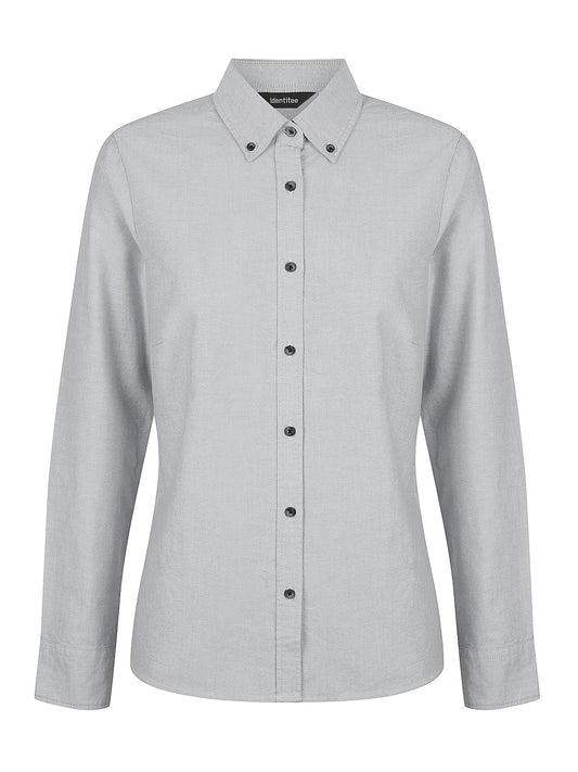Ladies Reuben Long Sleeve Shirt - W66-Grey-8