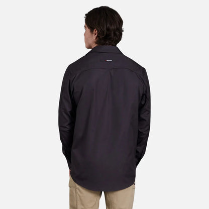 King Gee Workcool 2 Lightweight Ripstop Long Sleeve Work Shirt - K14820-Charcoal-S
